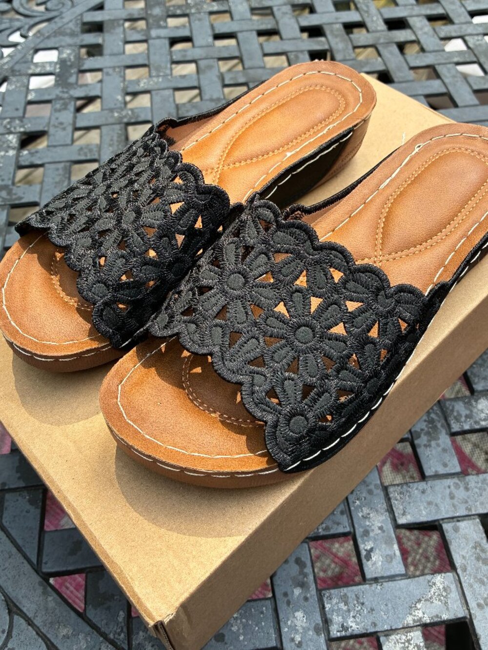 Black sandals